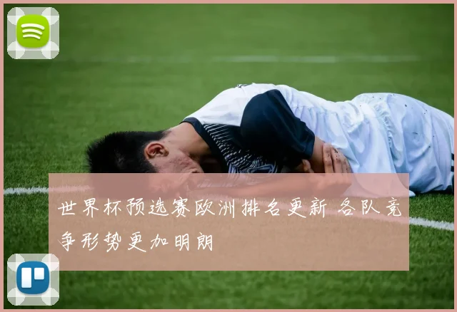 世界杯预选赛欧洲排名更新 各队竞争形势更加明朗